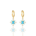 Boucle étoile turquoise