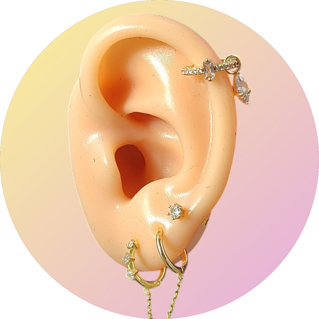 Anneau hélix + charms