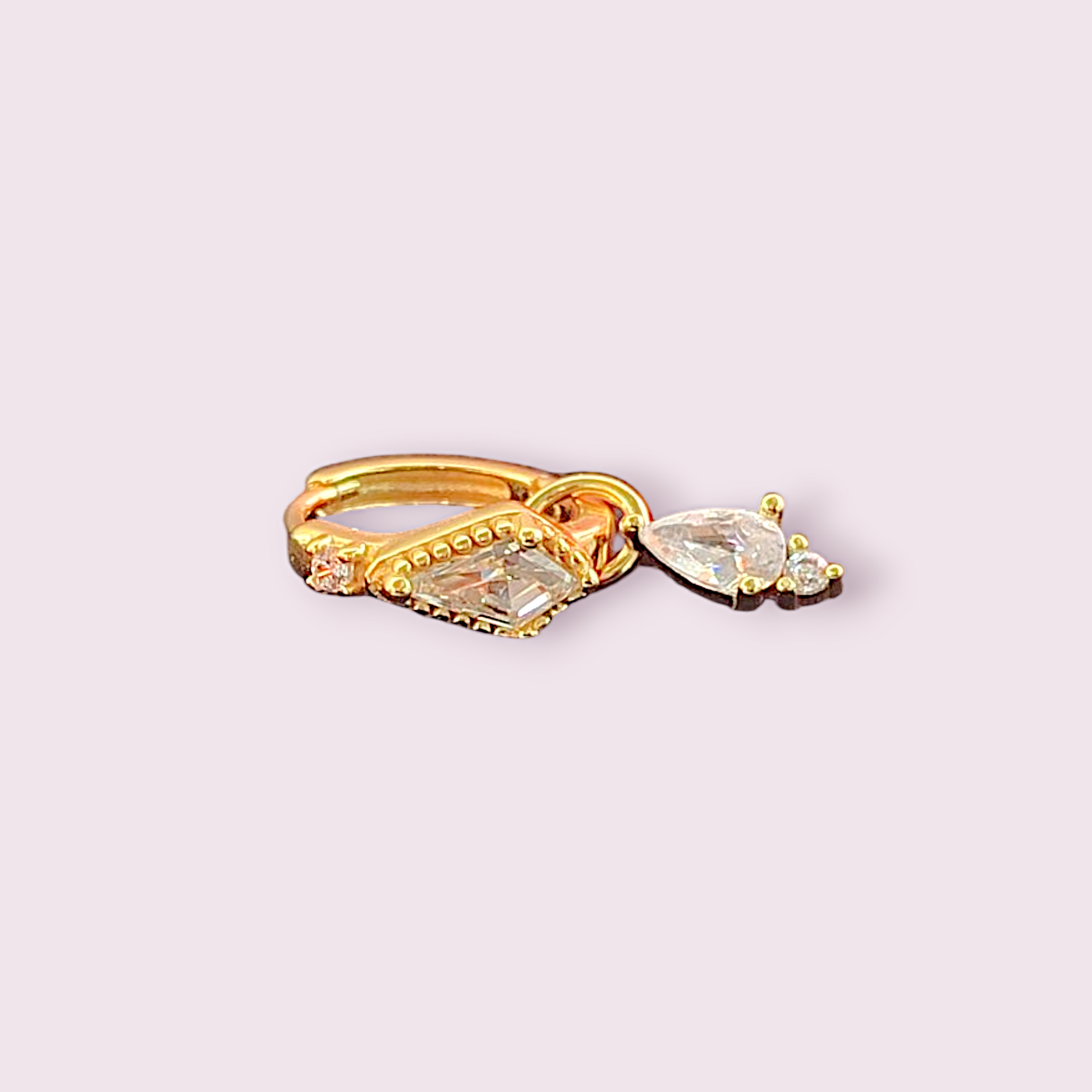 Anneau hélix + charms