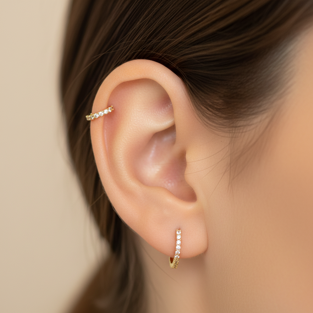 Faux piercing hélix