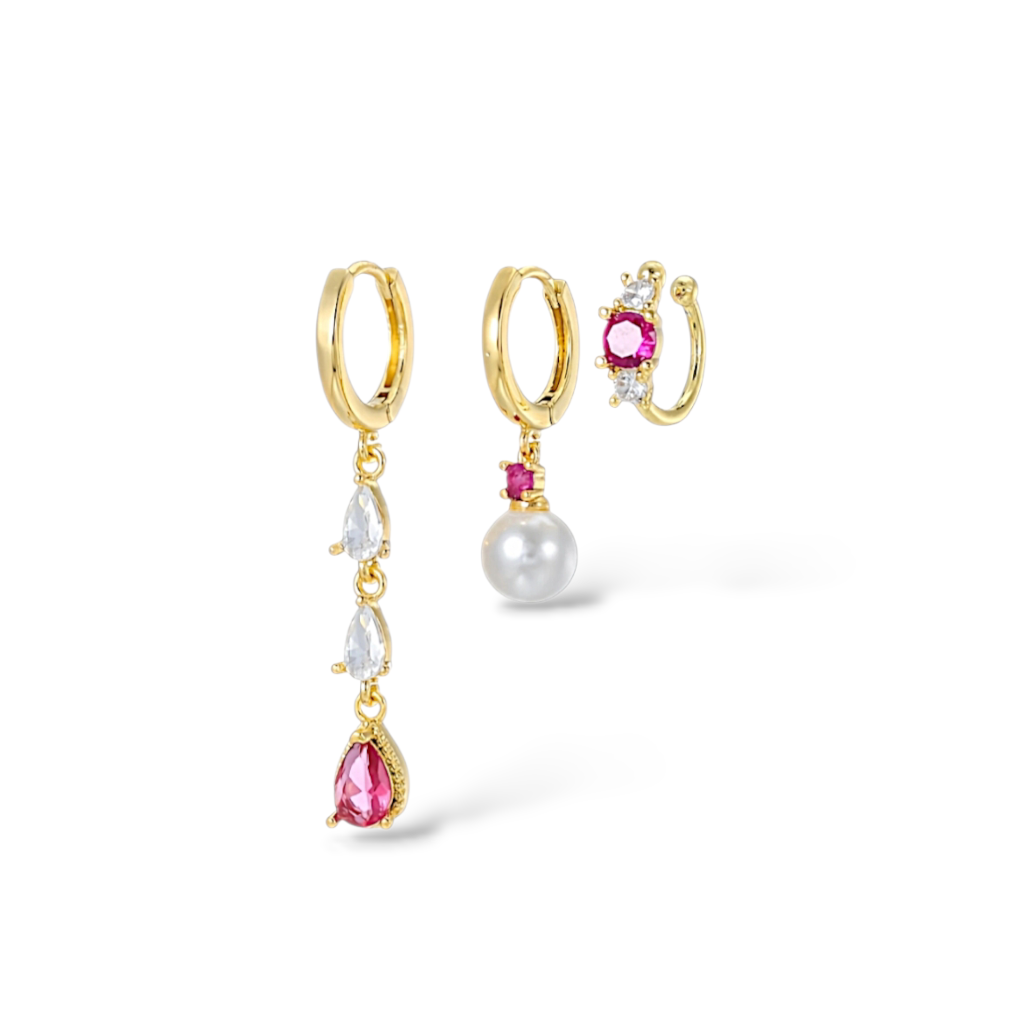 Composition framboise faux piercing